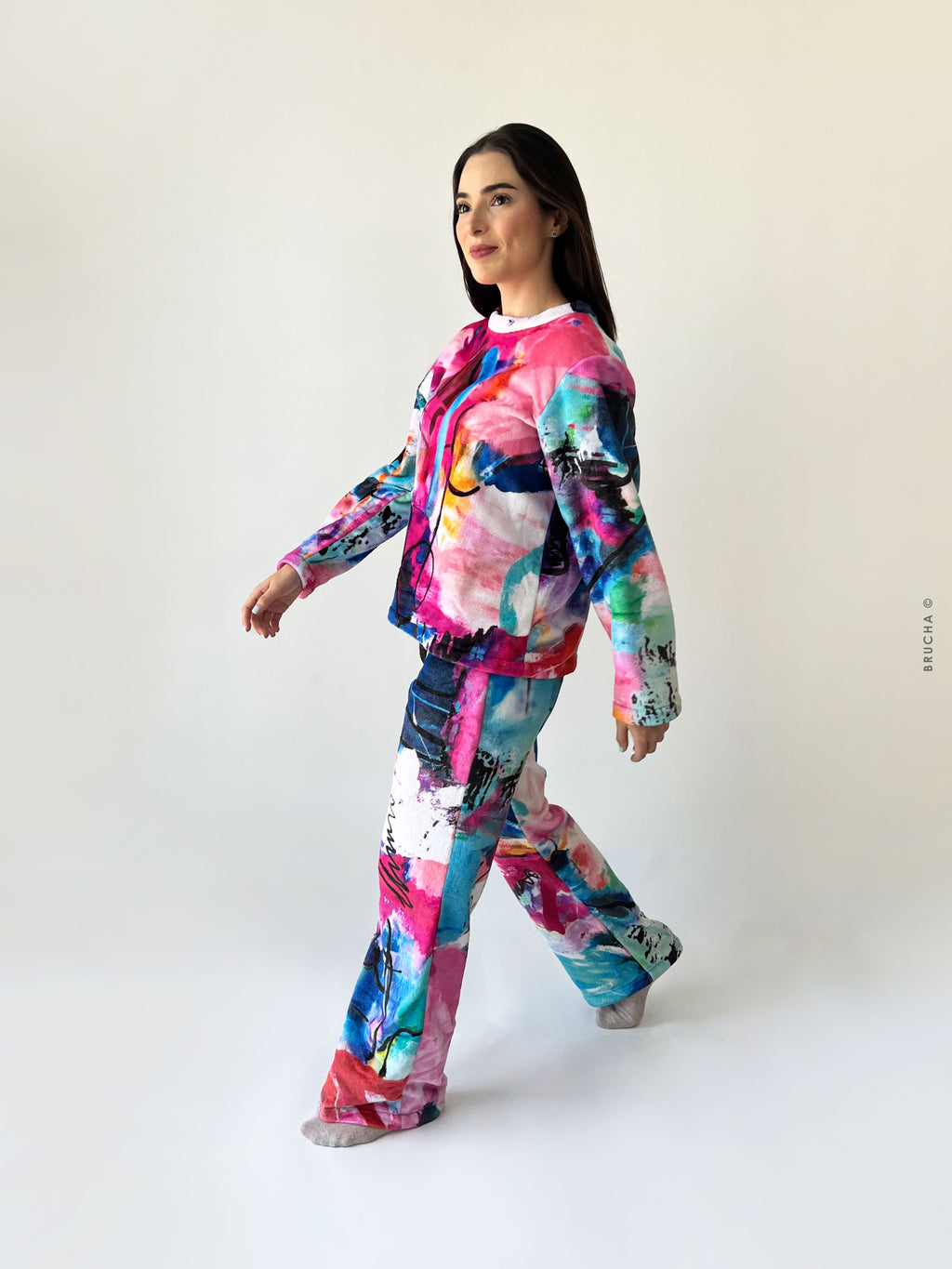 Set Pijama Polar Calientita Brucha© - Bombay