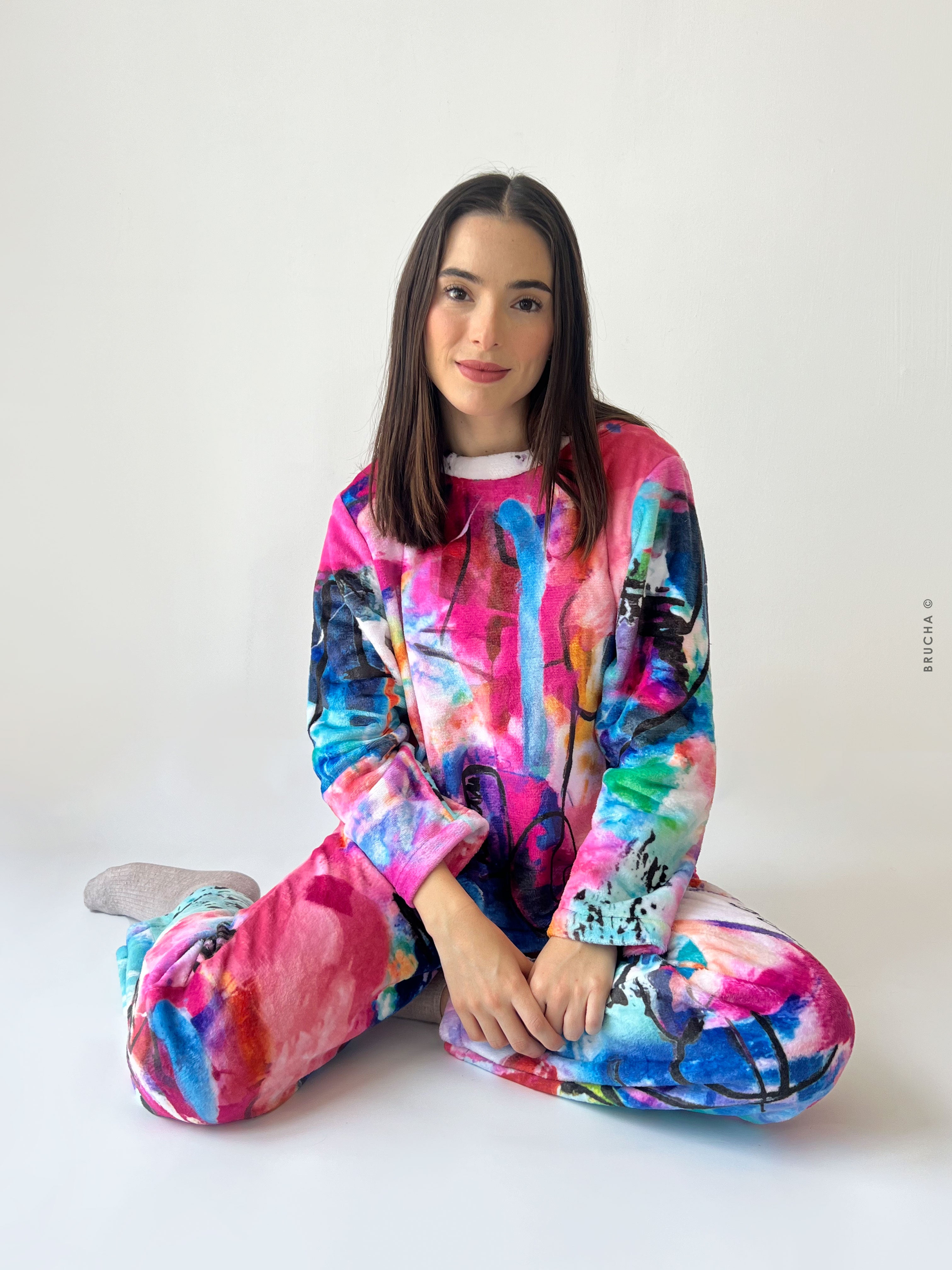 Set Pijama Polar Calientita Brucha© - Bombay