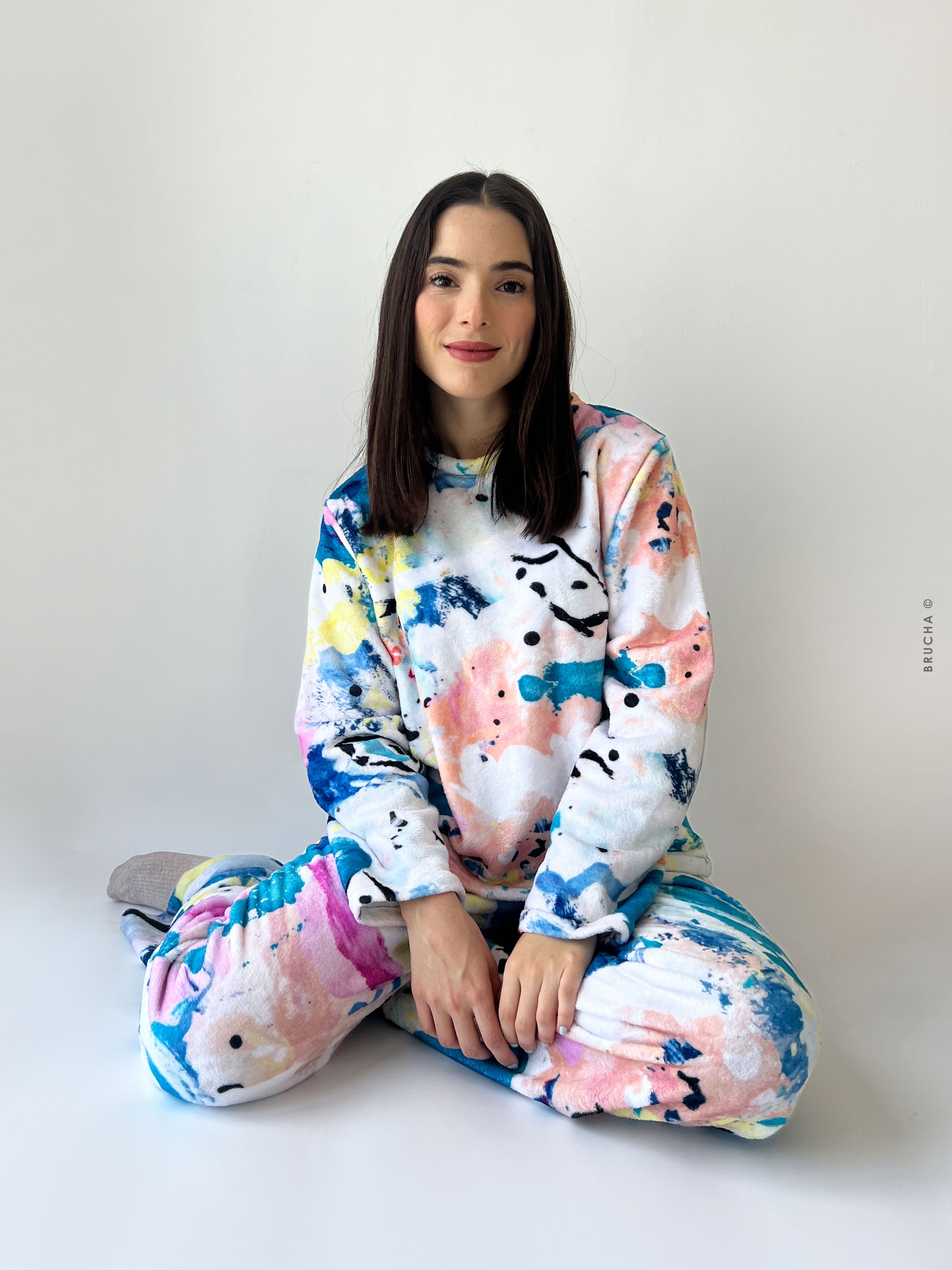 Set Pijama Polar Calientita Brucha© - Luca