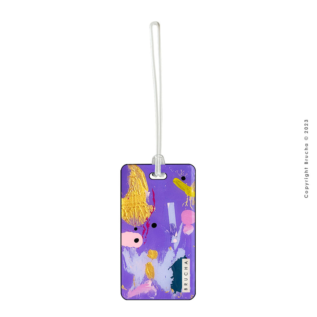 MANIFESTACIÓN PAZ - Tag de maleta pintado a mano pieza única