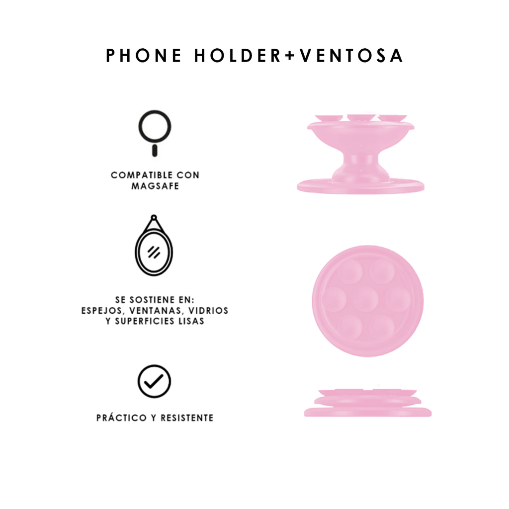 Ventosa Phone Holder MagSafe - Rosa
