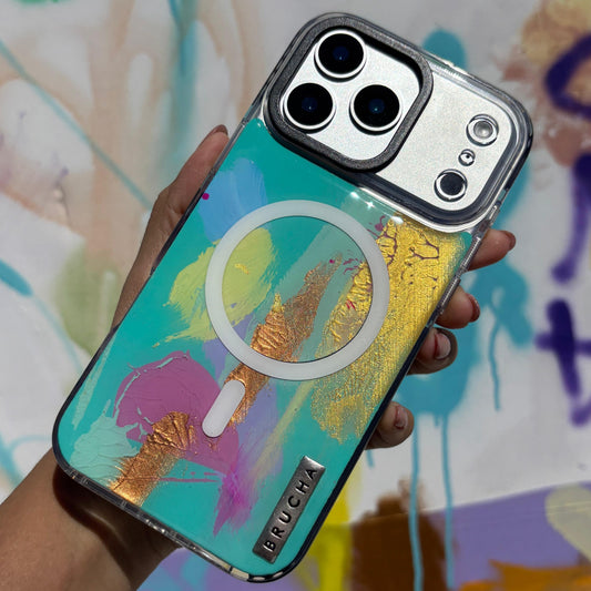 Funda Magsafe ultra protectora pintada a mano para iPhone 17 Pro Max - Coast