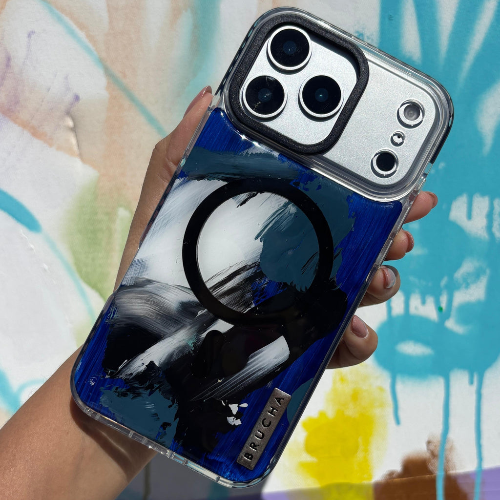 Funda Magsafe ultra protectora pintada a mano para iPhone 17 Pro Max - Ocean