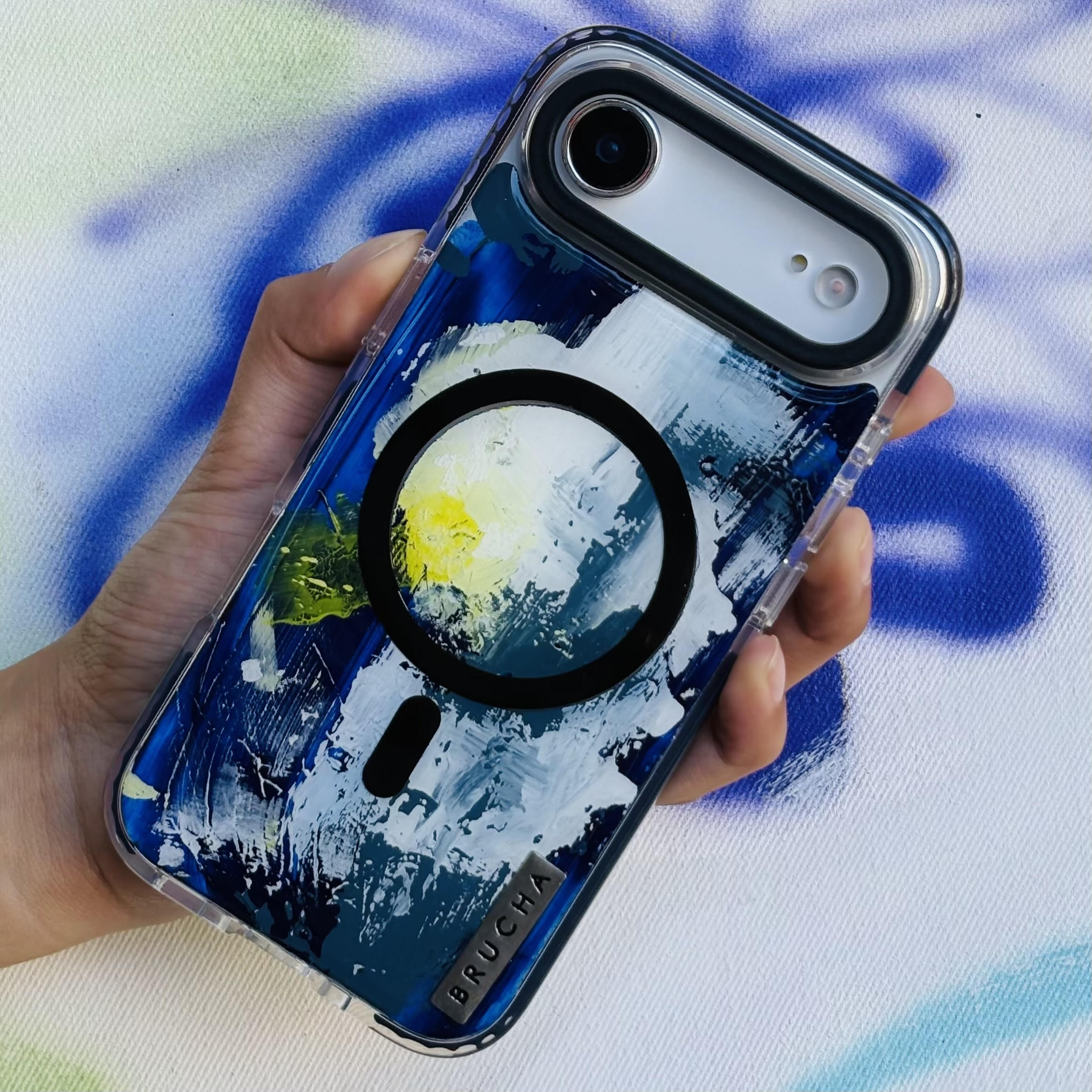 Funda Magsafe ultra protectora pintada a mano para iPhone 17 Air - Pira