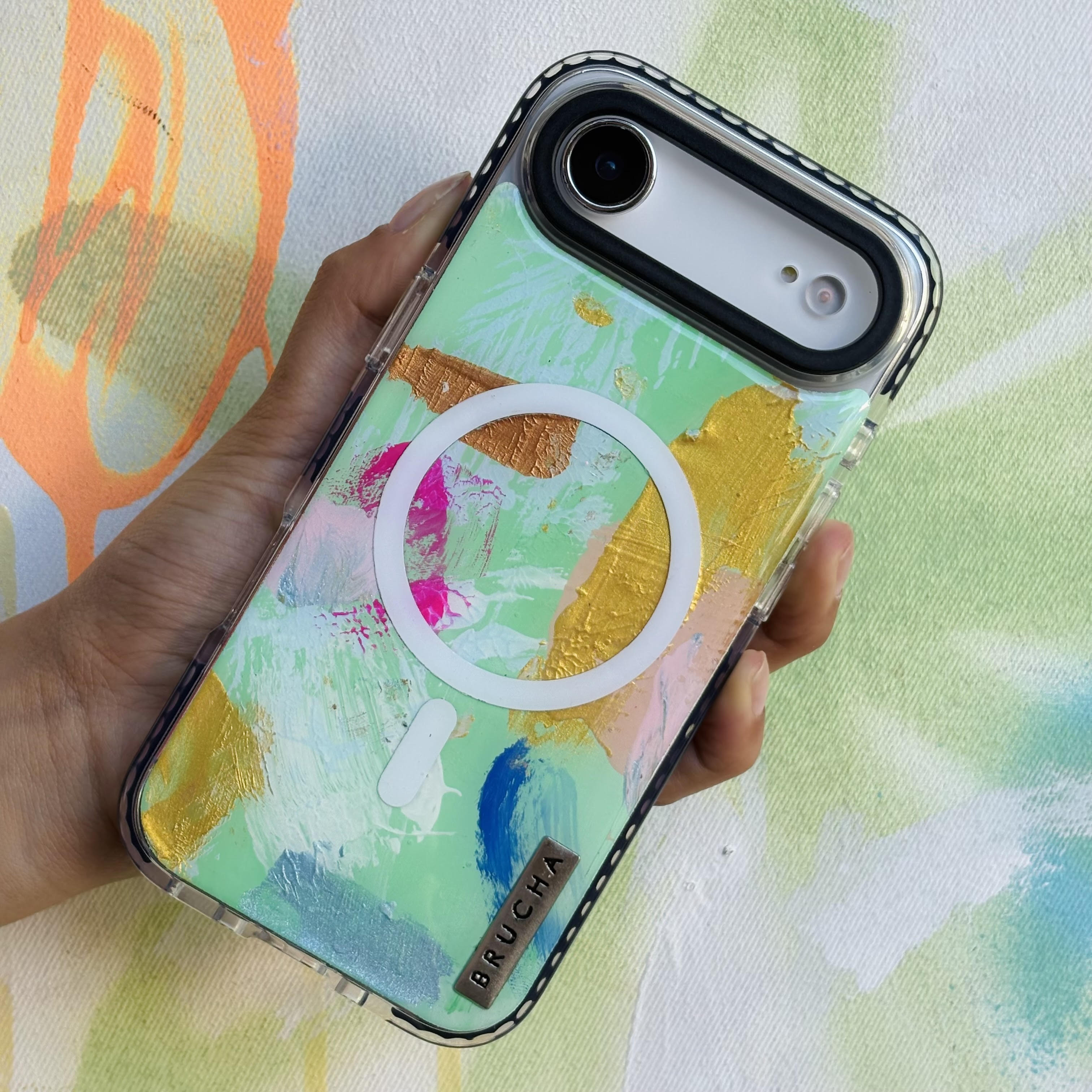 Funda Magsafe ultra protectora pintada a mano para iPhone 17 Air - Sey