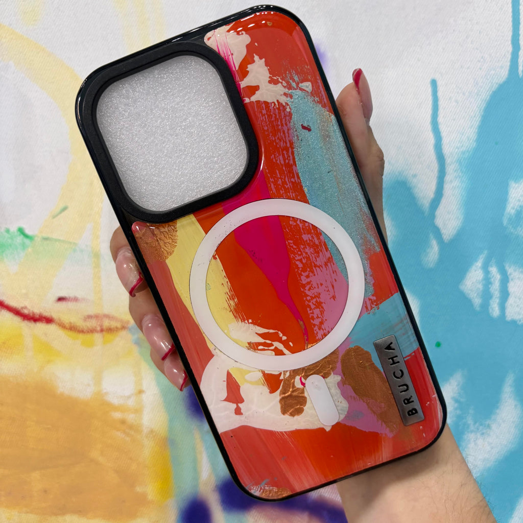 Funda Magsafe ultra protectora pintada a mano para iPhone 15 Pro - Zuko