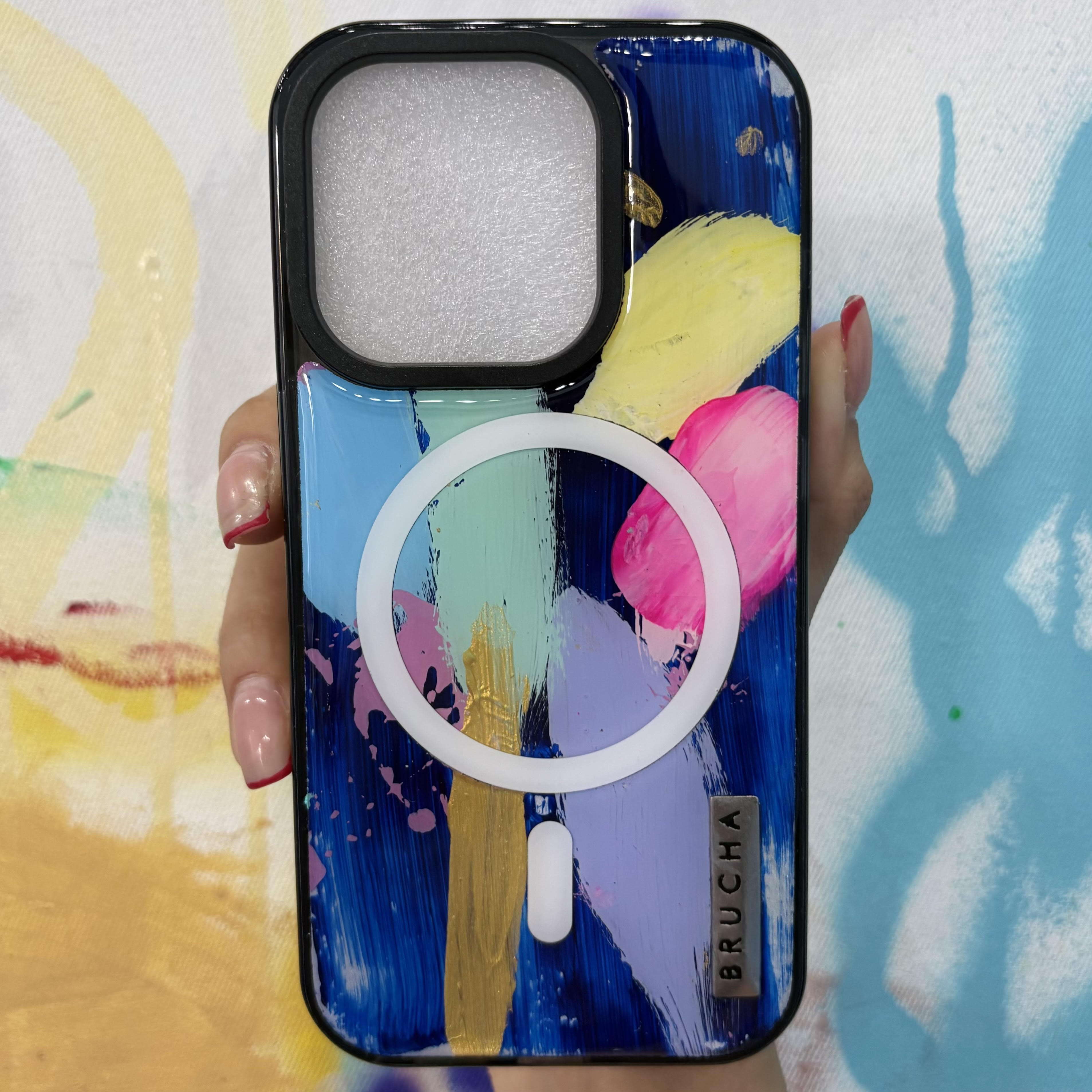 Funda Magsafe ultra protectora pintada a mano para iPhone 15 Pro - Korra