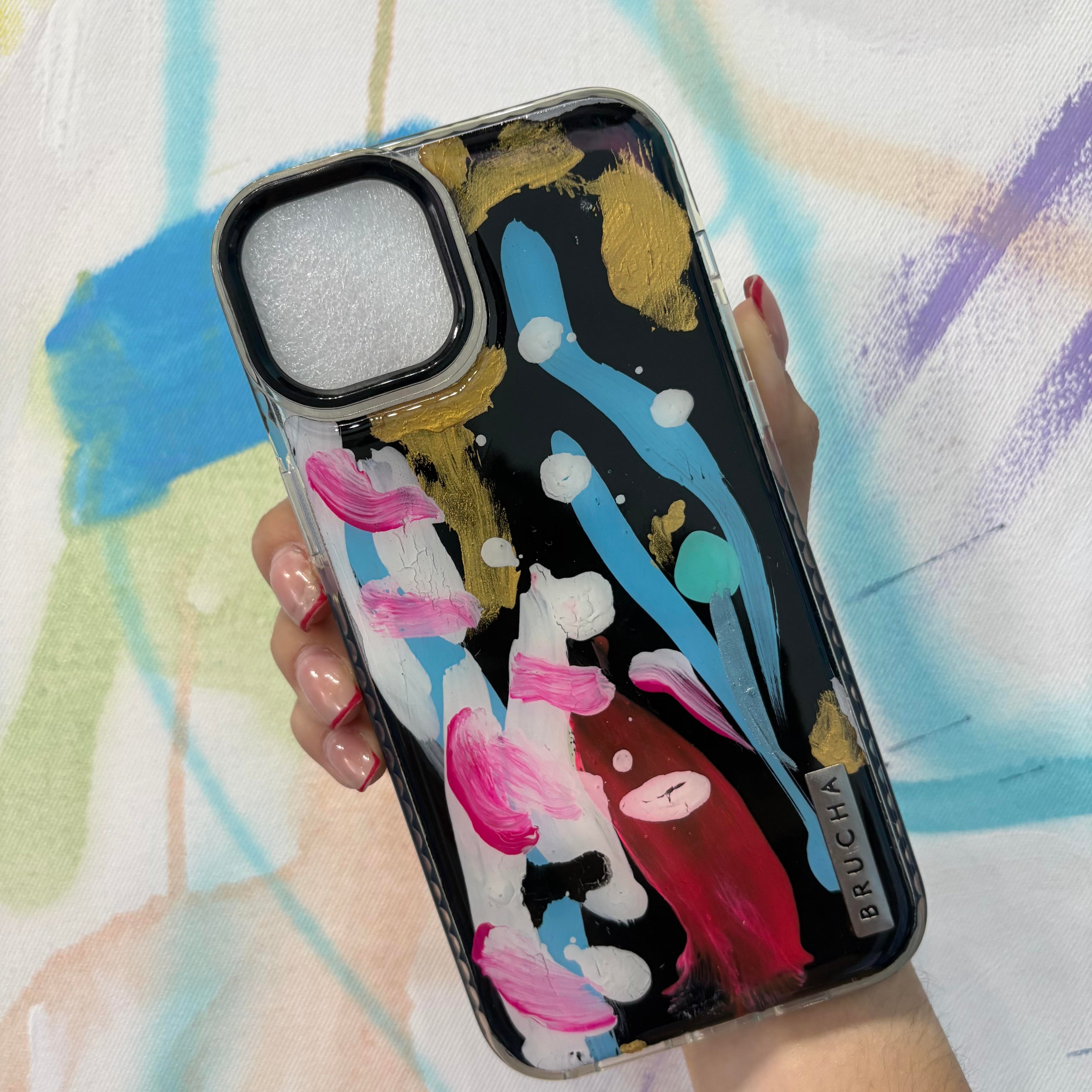 Funda ultra protectora pintada a mano para iPhone 14/15 Plus – Bolton
