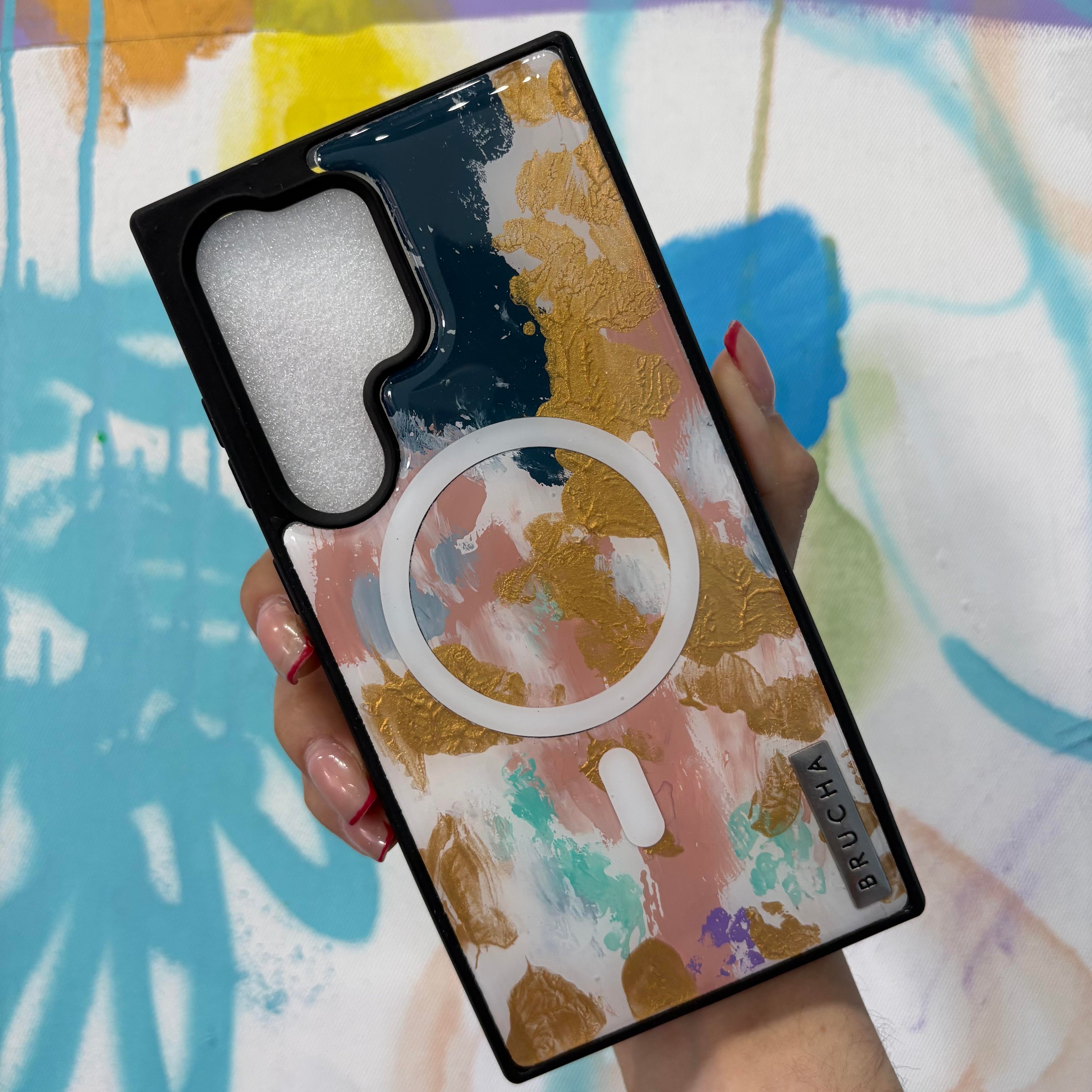 Funda ultra resistente pintada a mano para Samsung -  Monroe