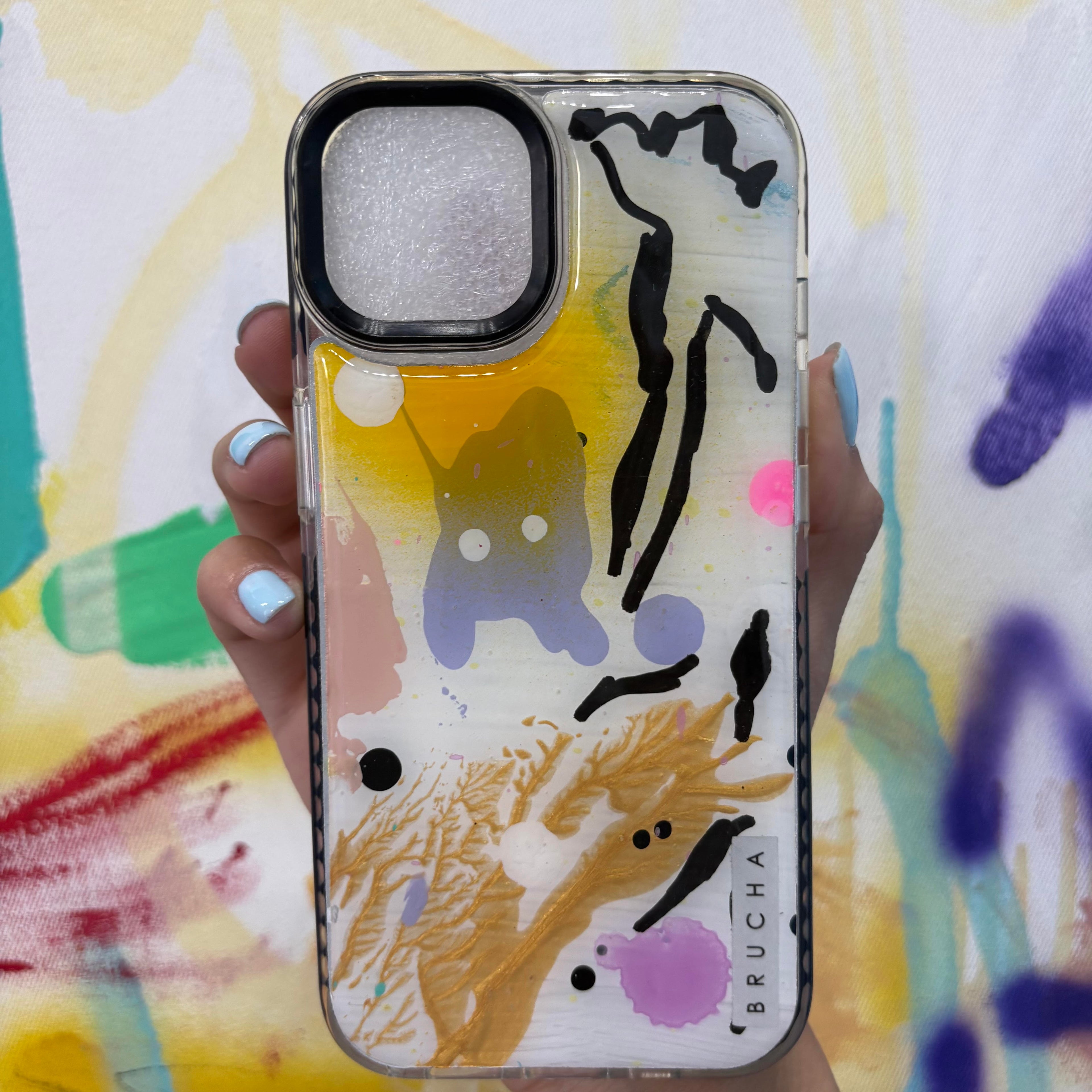 Funda ultra protectora pintada a mano para iPhone 14 - Rocko