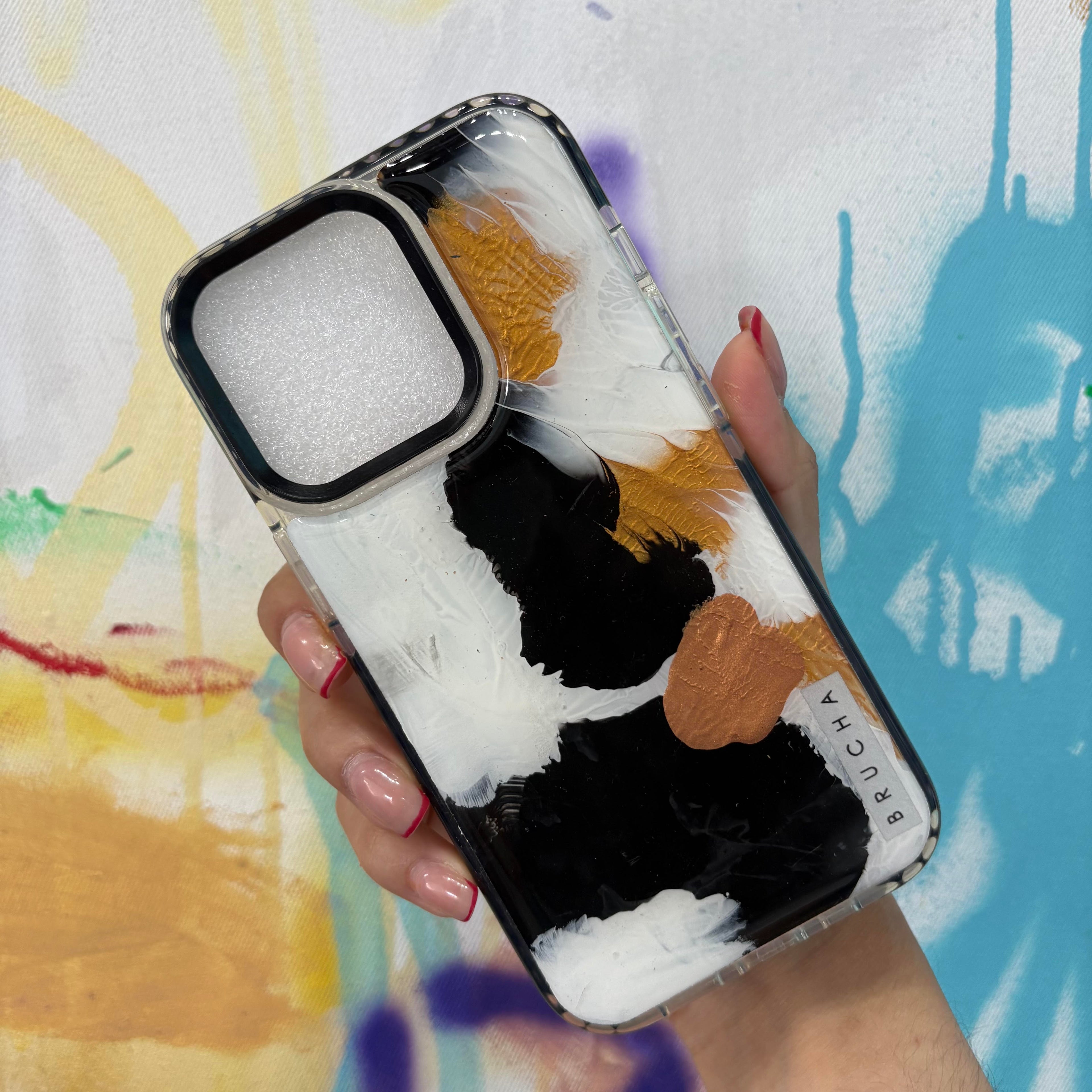 Funda ultra protectora pintada a mano para iPhone 13 Pro - Nube