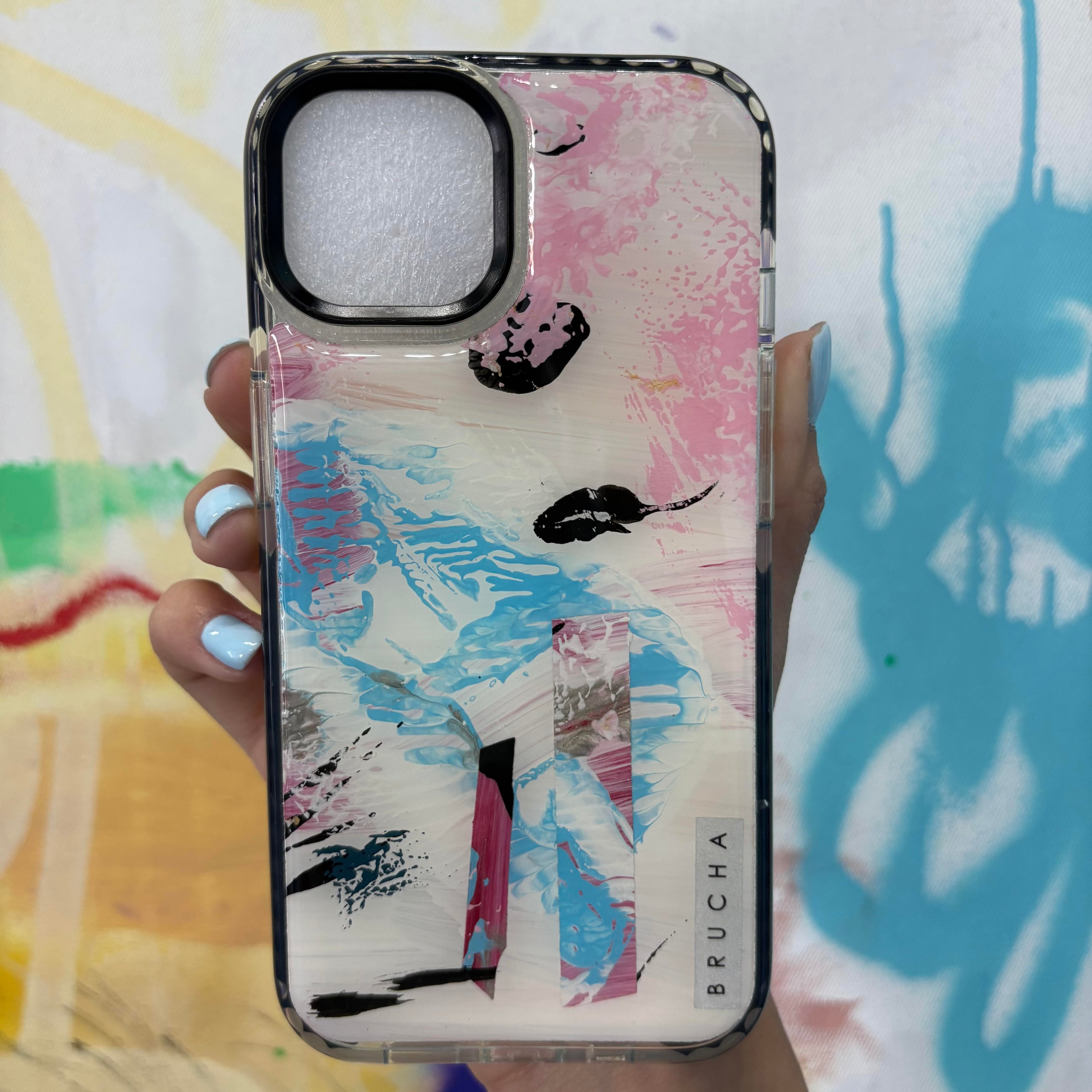 Funda ultra protectora pintada a mano para iPhone 13 - Cyber