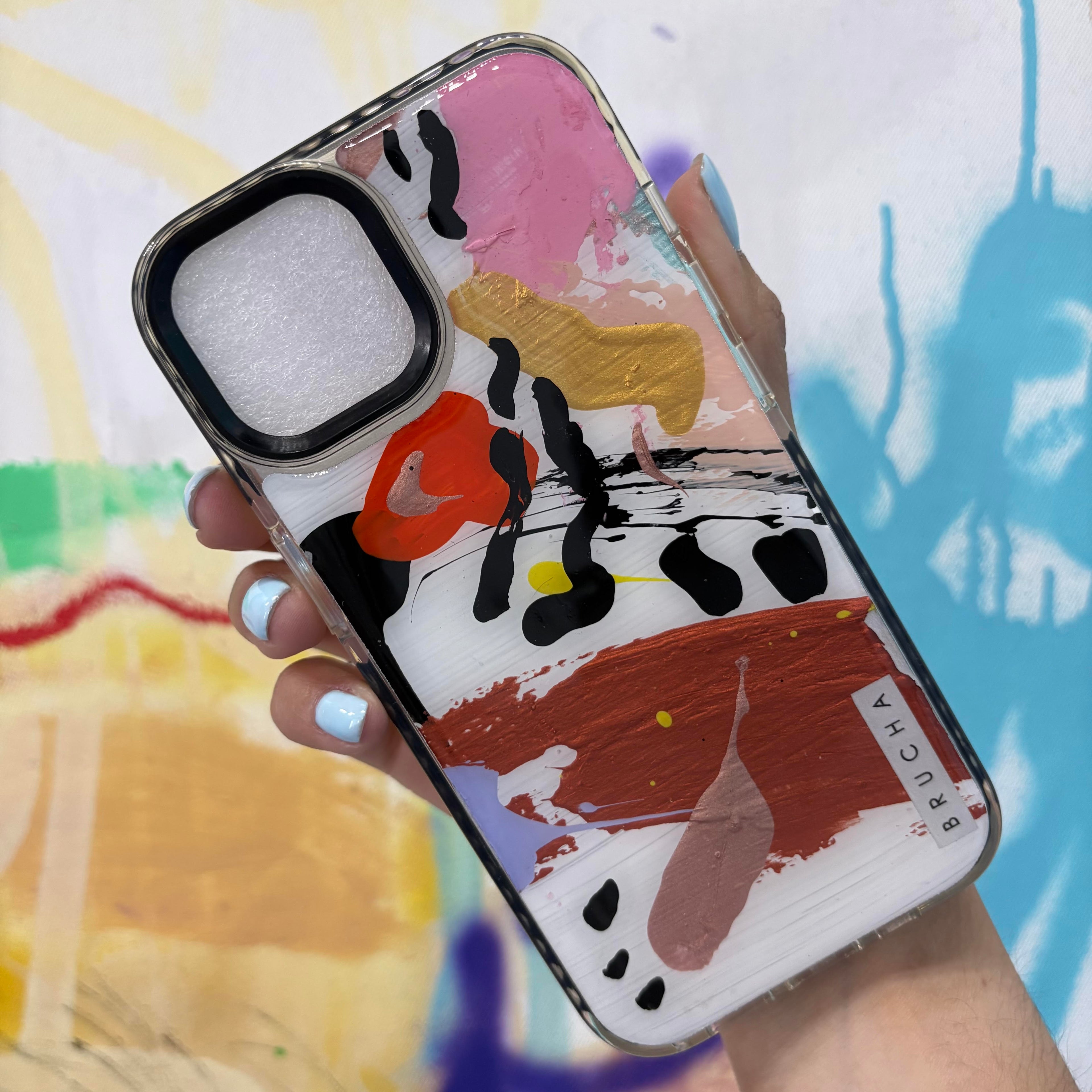 Funda ultra protectora pintada a mano para iPhone 13 - Retro