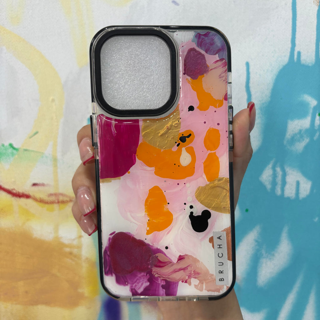 Funda ultra protectora pintada a mano para iPhone 13 Pro - Crystal