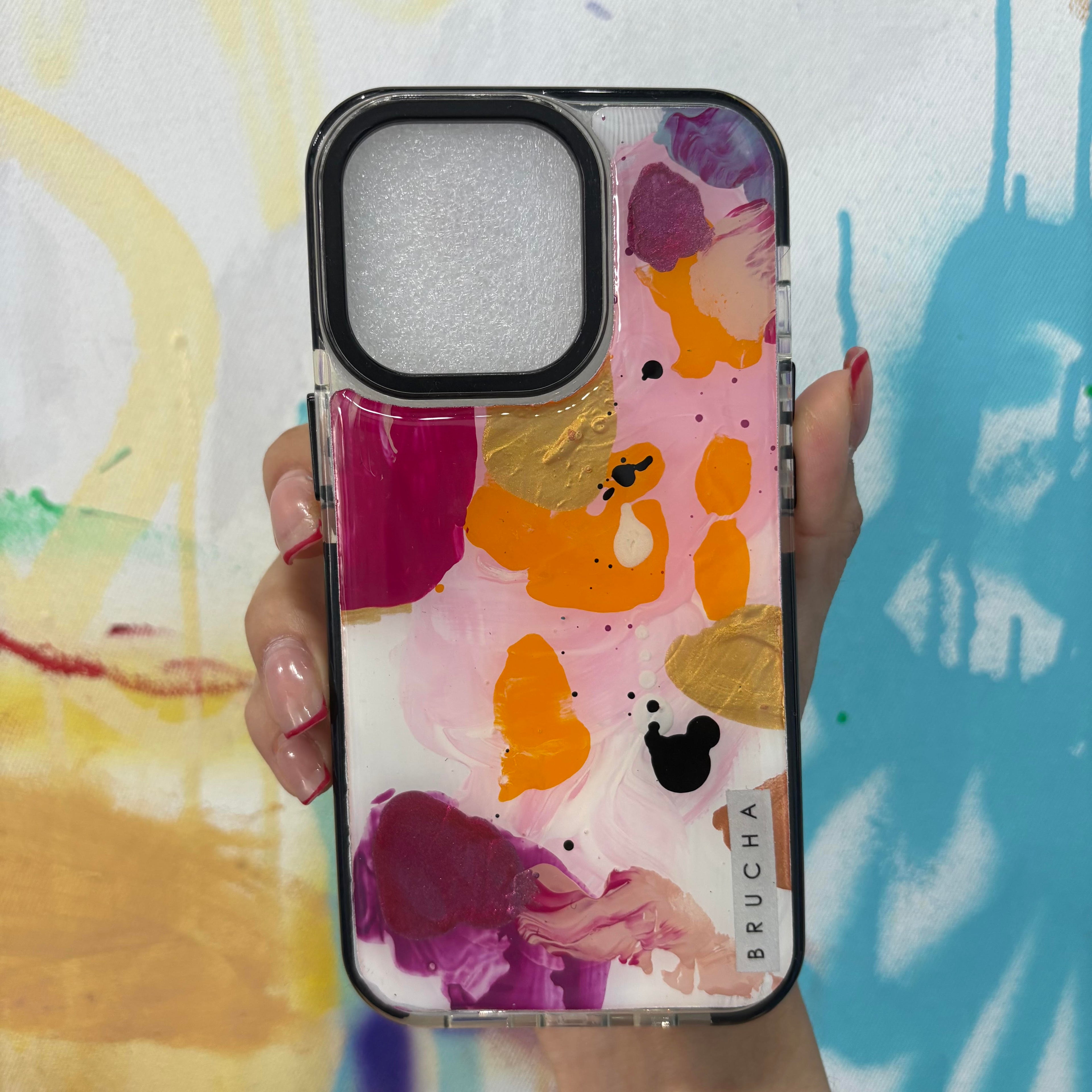 Funda ultra protectora pintada a mano para iPhone 13 Pro - Crystal