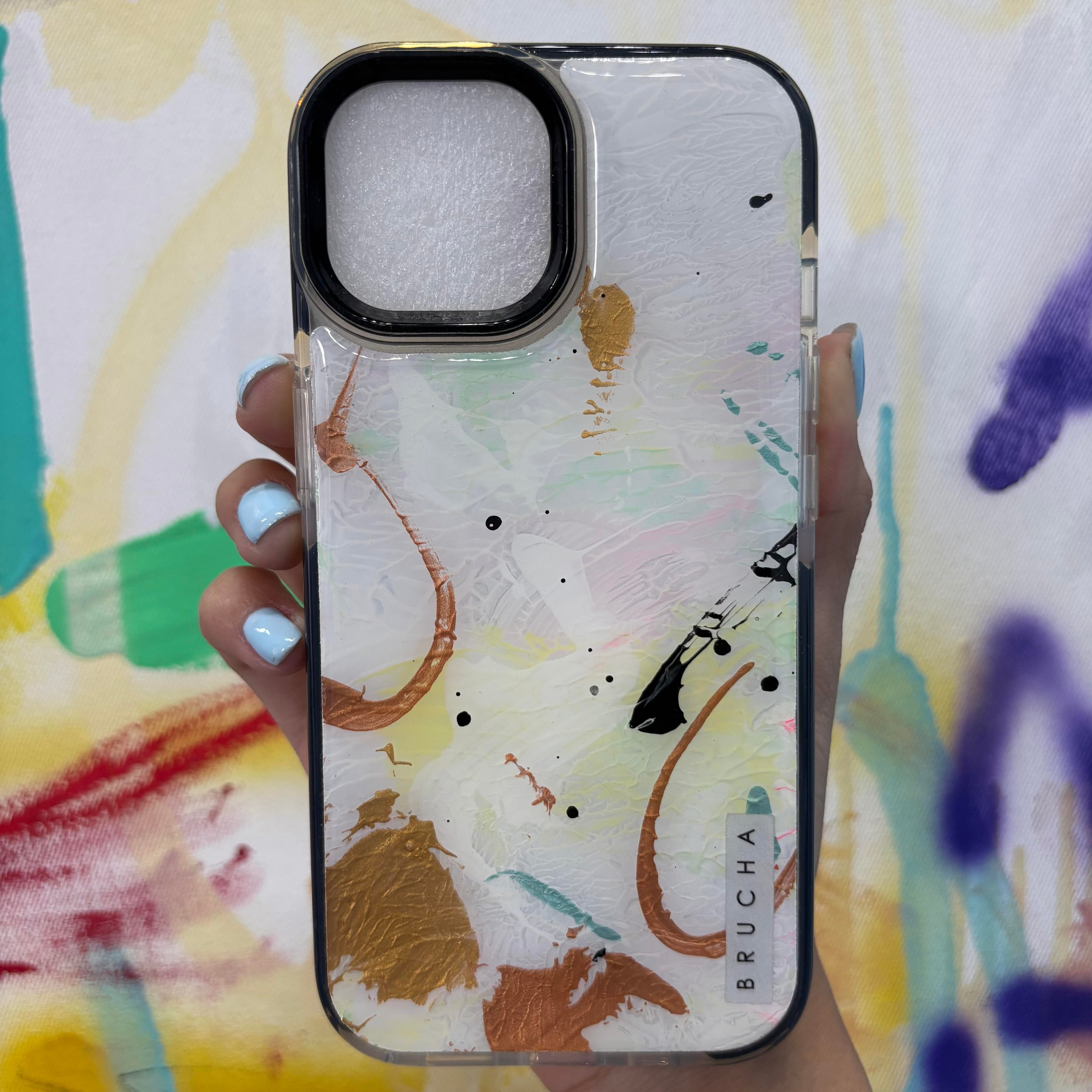Funda ultra protectora pintada a mano para iPhone 15 - Sal