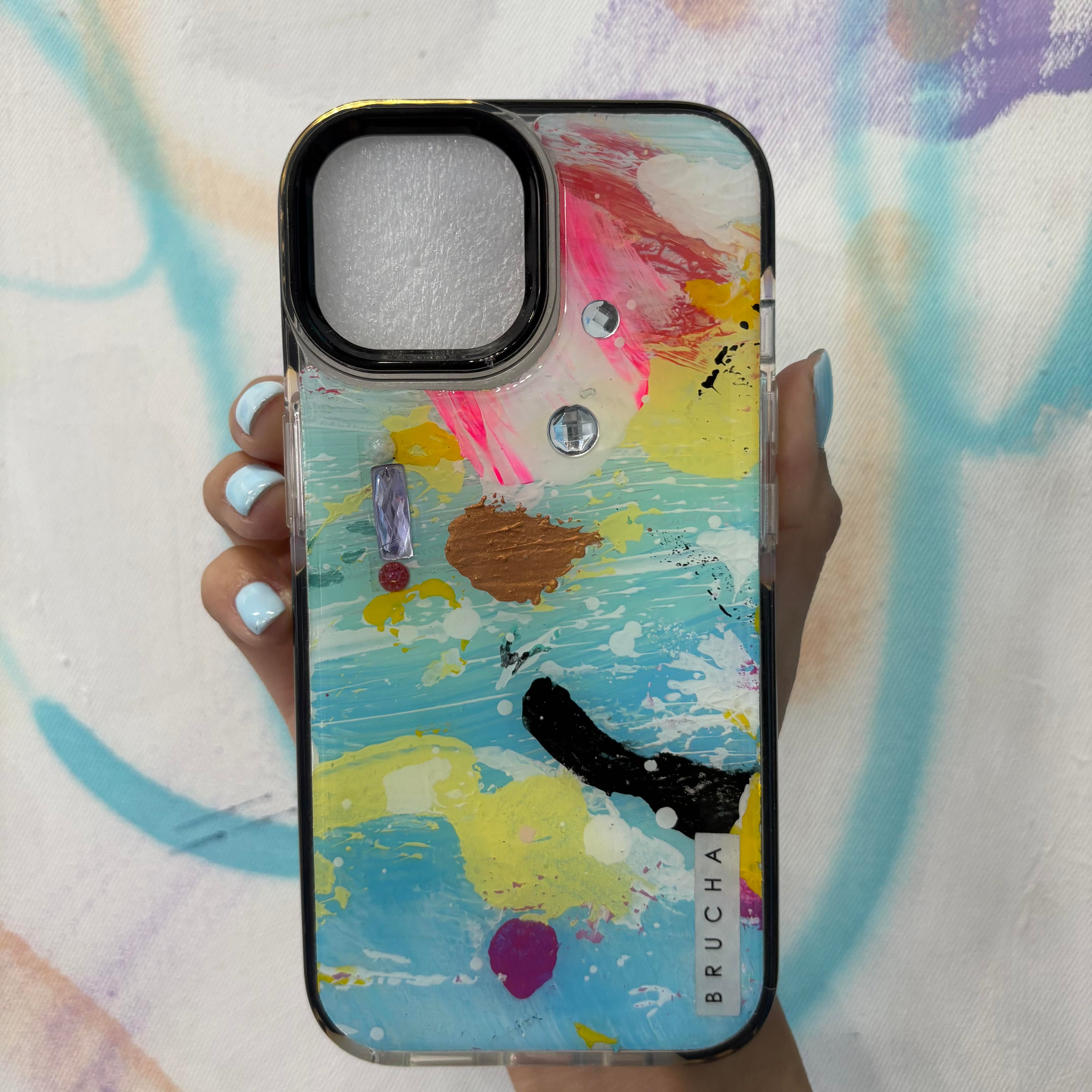Funda ultra protectora pintada a mano para iPhone 15 - Pepper