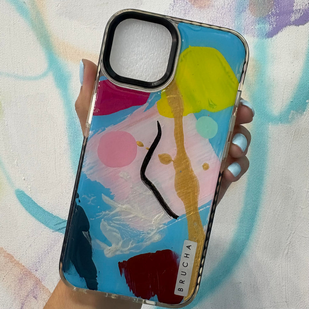 Funda ultra protectora pintada a mano para iPhone 15 - Brocoli