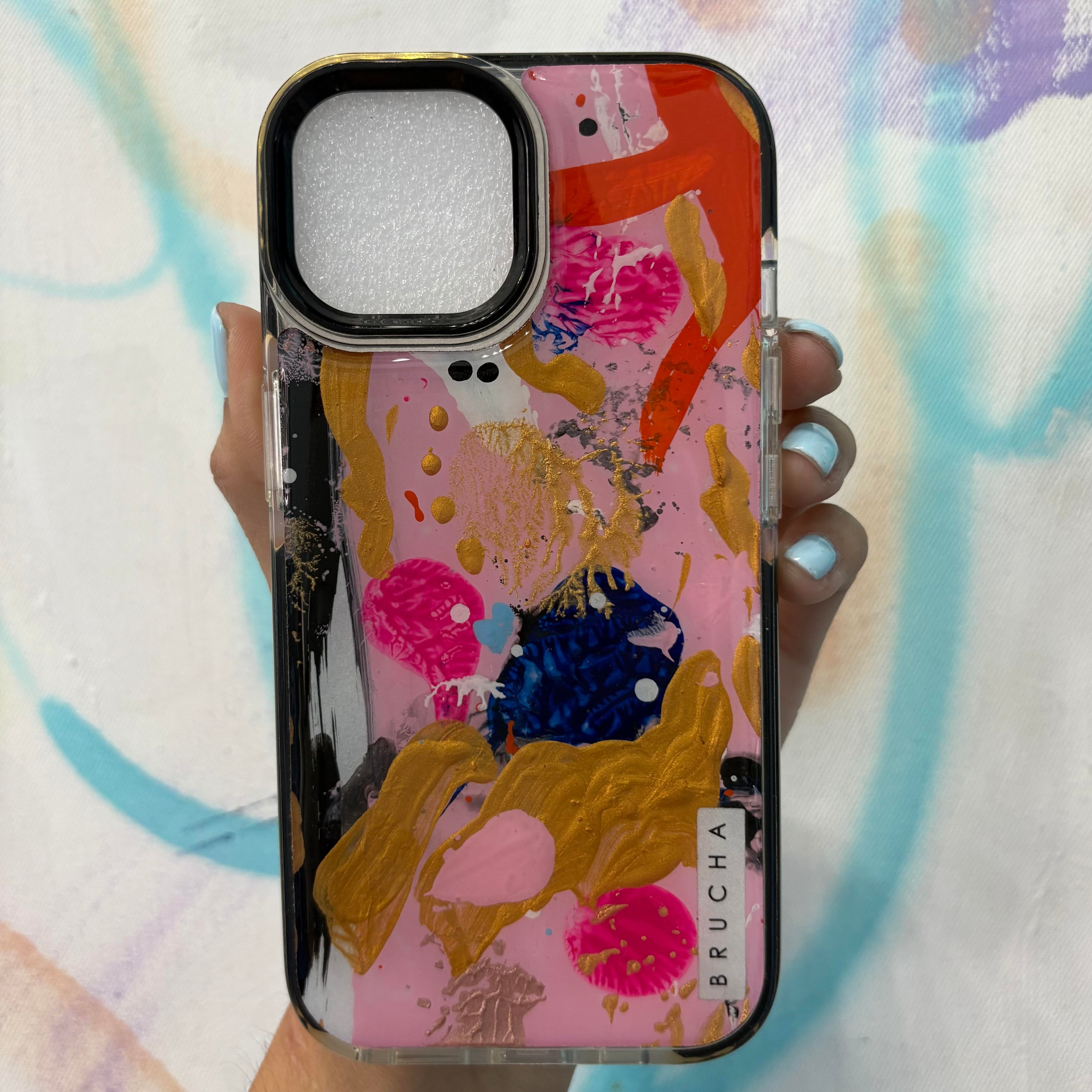 Funda ultra protectora pintada a mano para iPhone 15 - Watermelon