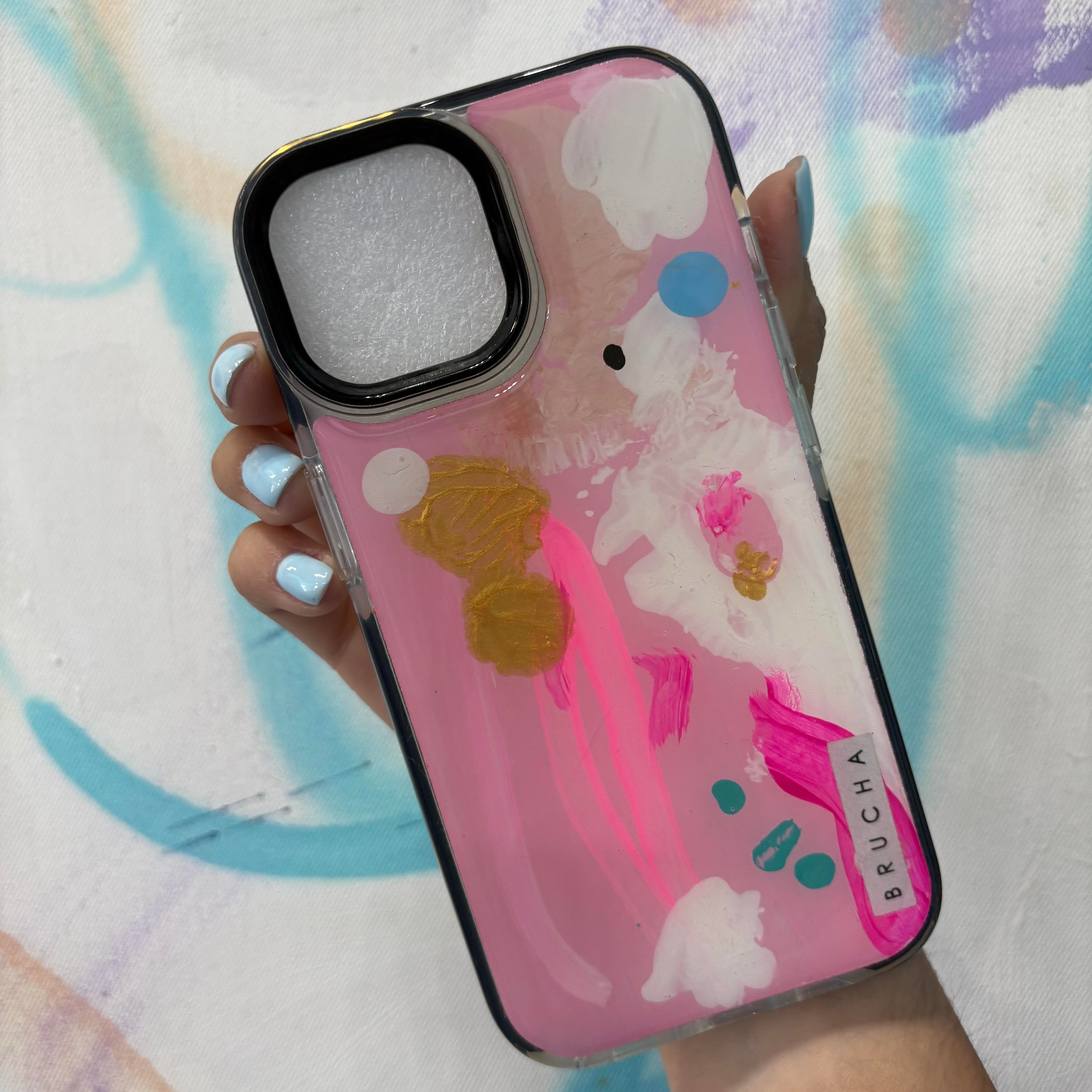 Funda ultra protectora pintada a mano para iPhone 15 - Save