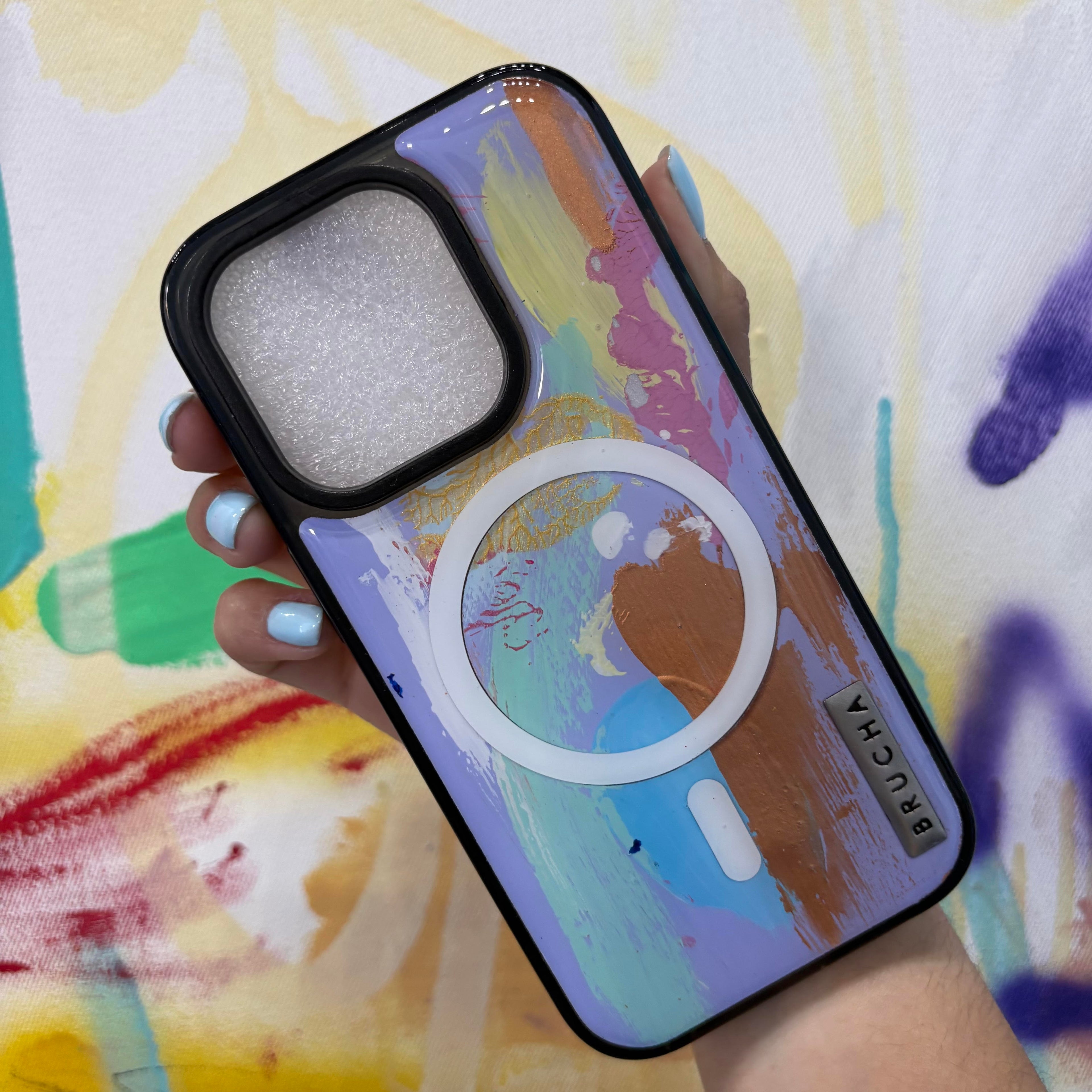 Funda Magsafe ultra protectora pintada a mano para iPhone 14 Pro - Zim