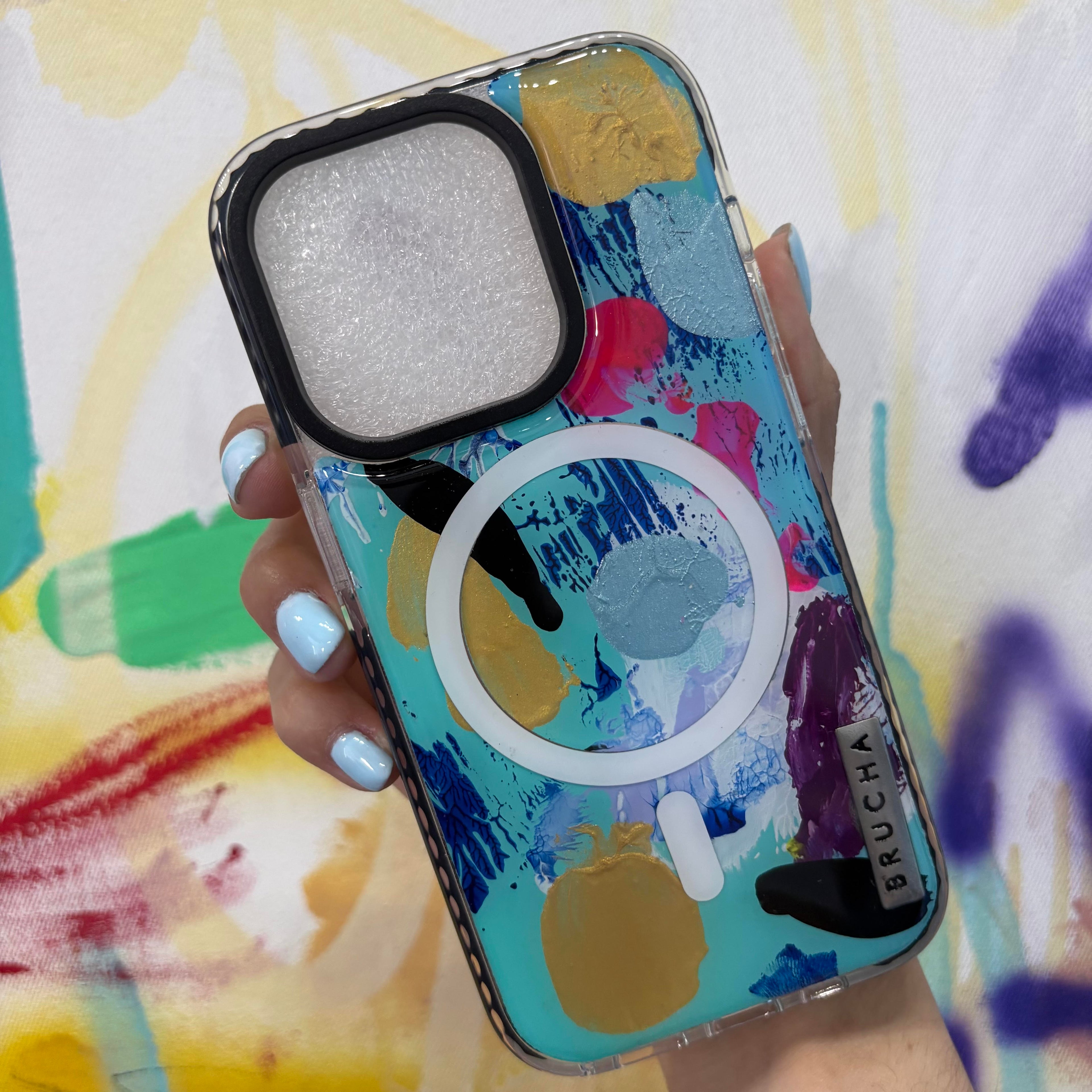 Funda Magsafe ultra protectora pintada a mano para iPhone 14 Pro - Minnie