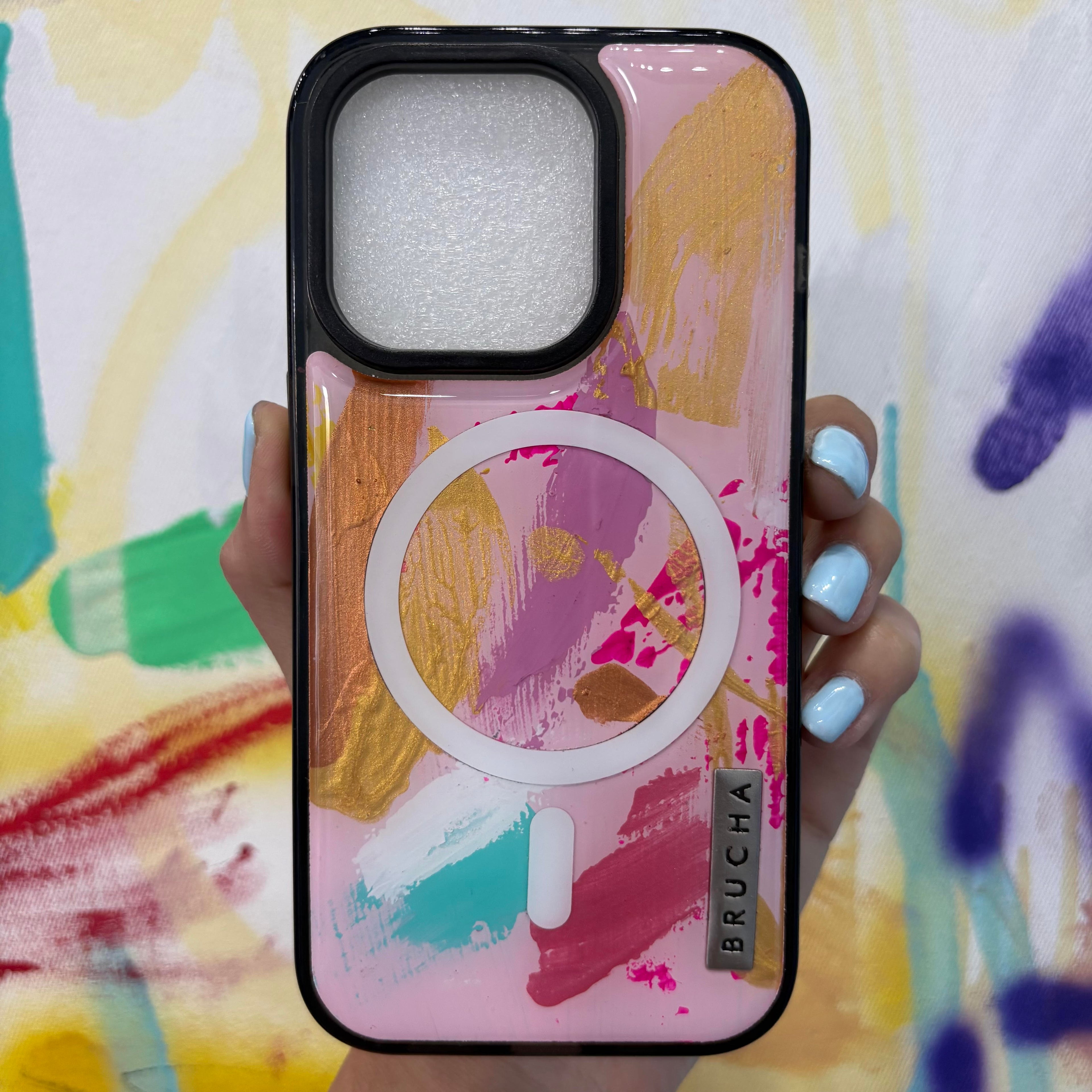 Funda Magsafe ultra protectora pintada a mano para iPhone 14 Pro - Pluto