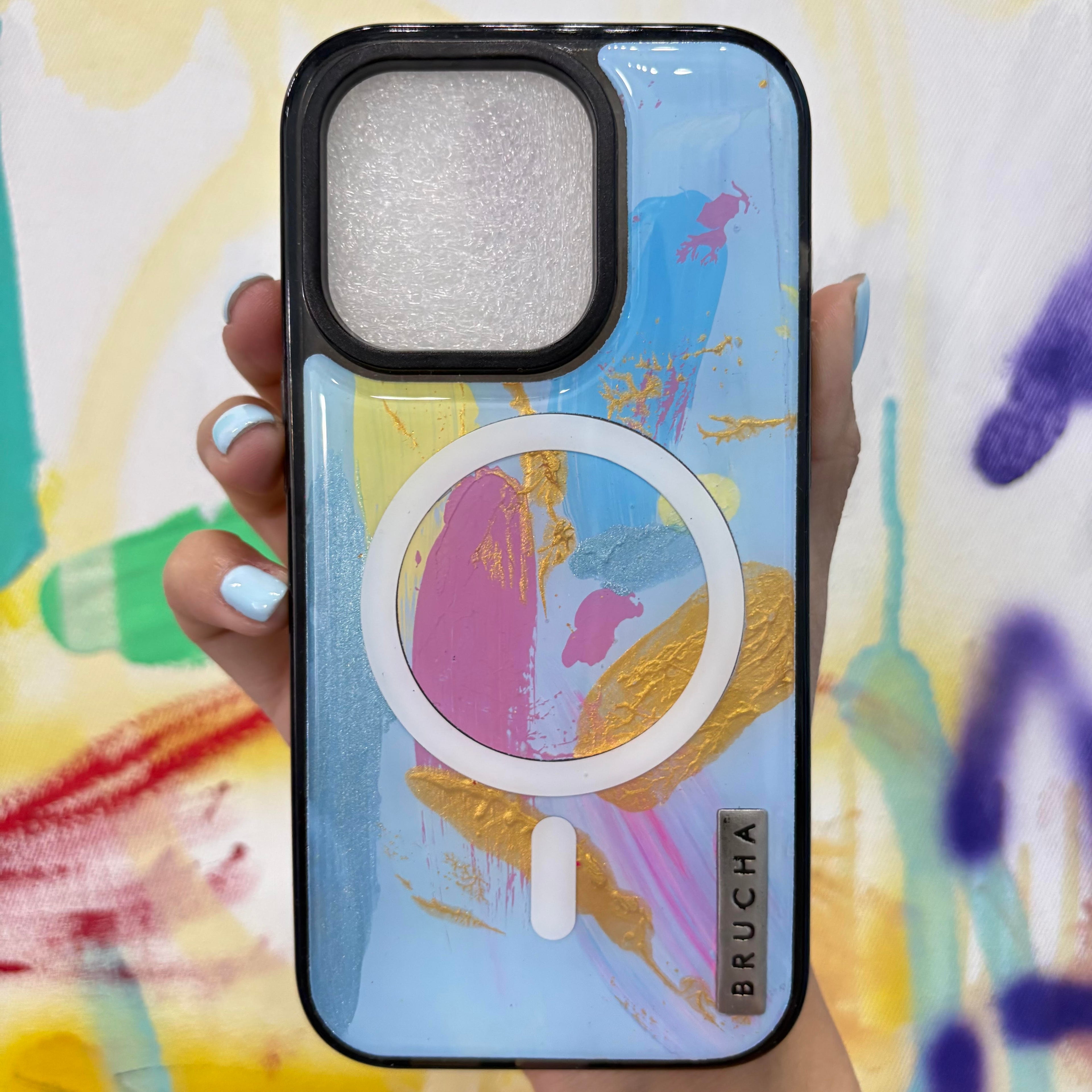 Funda Magsafe ultra protectora pintada a mano para iPhone 14 Pro - Lincoln