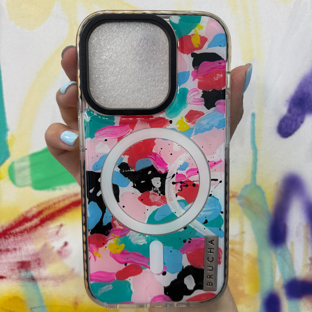 Funda Magsafe ultra protectora pintada a mano para iPhone 14 Pro - Cosmo