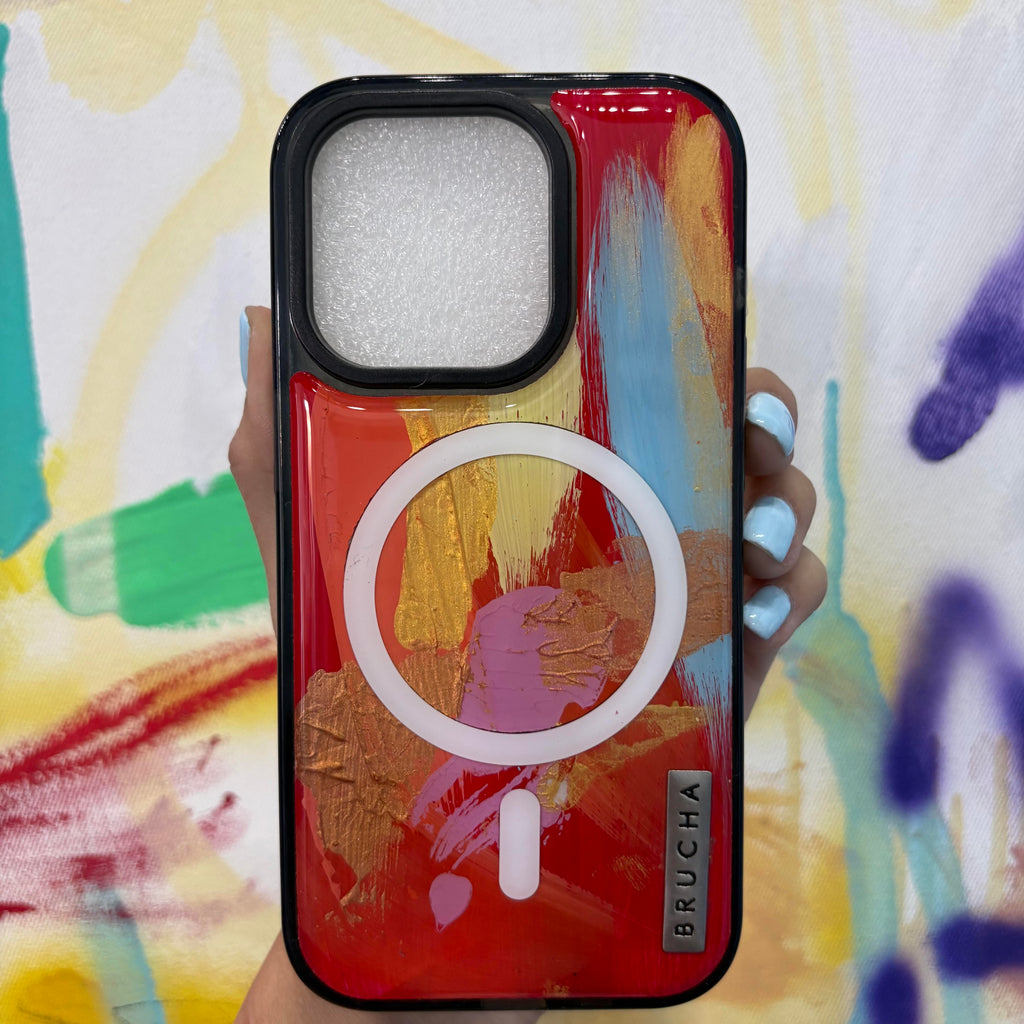 Funda Magsafe ultra protectora pintada a mano para iPhone 14 Pro - Patricio