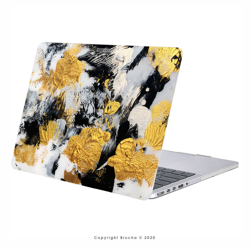 Funda ultra protectora para MacBook Touch Bar & Non Touch Bar 15" pintada a mano pieza única - Marble