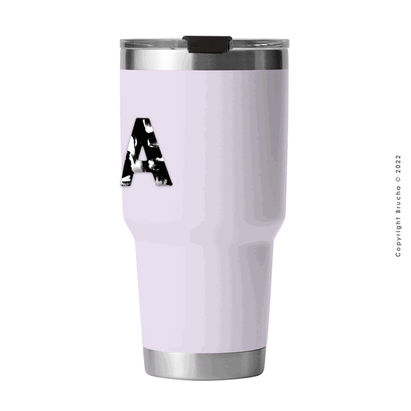 Termo Blanco con Inicial B&W 30 oz