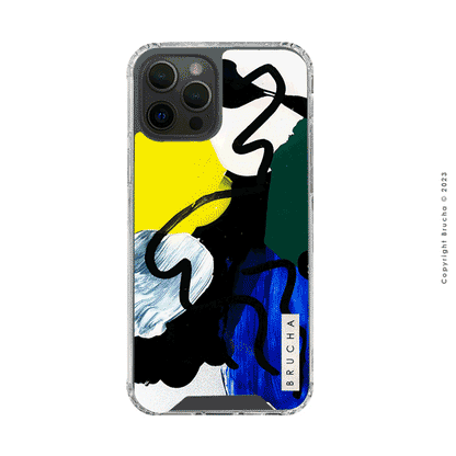 Funda Bumper pintada a mano para iPhone 12/12 Pro - Lutea