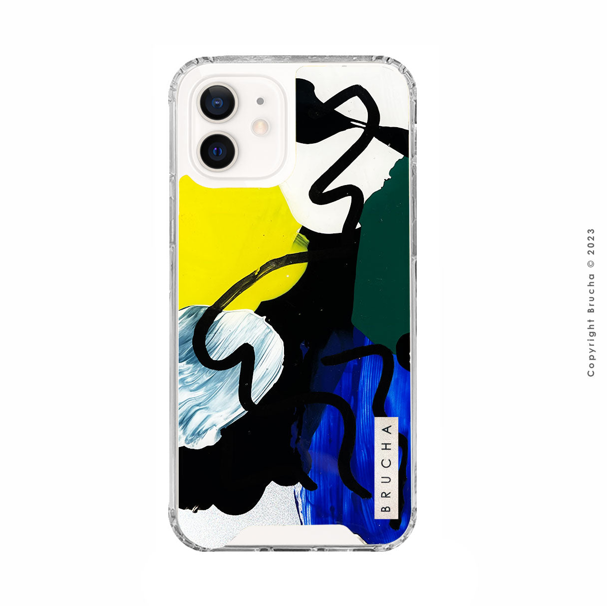 Funda Bumper pintada a mano para iPhone 12/12 Pro - Lutea