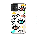 Funda ultra protectora pintada a mano para iPhone 12 mini – I See You