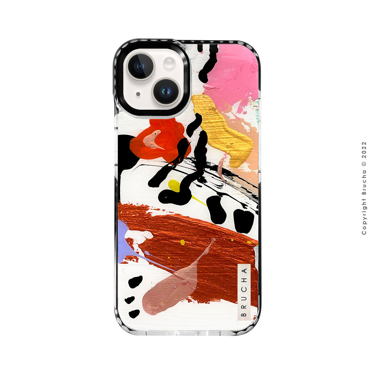 Funda ultra protectora pintada a mano para iPhone 13/14 - Lúa