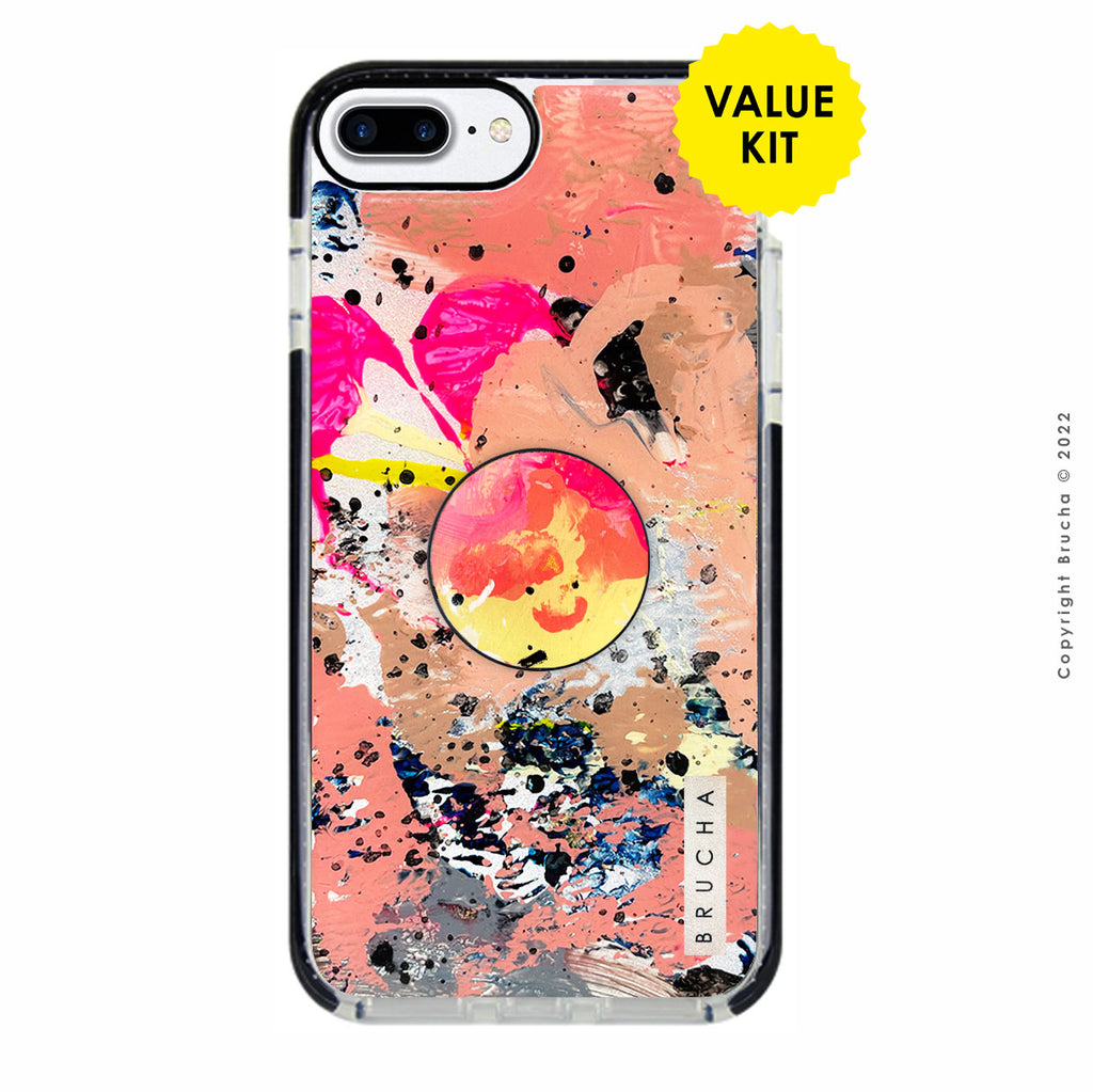 Funda ultra protectora pintada a mano para Iphone 6/7/8 Plus Value Kit – Frigi