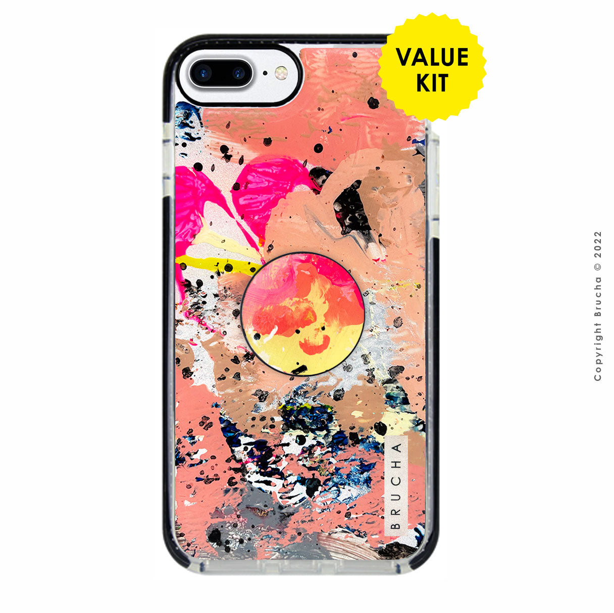 Funda ultra protectora pintada a mano para Iphone 6/7/8 Plus Value Kit – Frigi