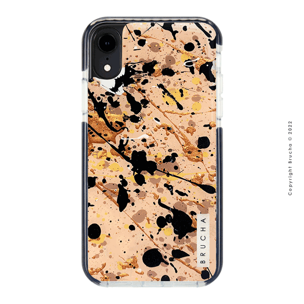 Funda ultra protectora pintada a mano para iPhone XR – Pollock