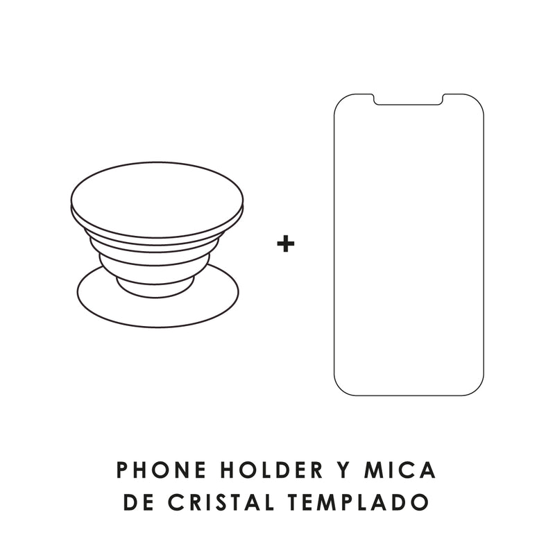 Agrega Phone Holder y Mica de Cristal