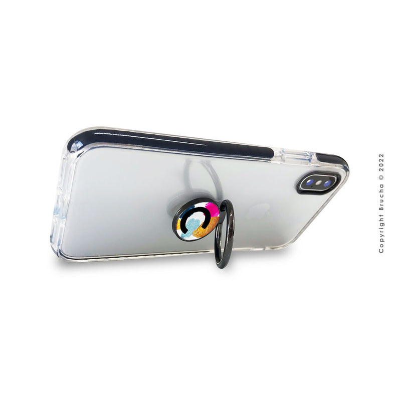 Ring Phone Holder - Sujetador para el celular universal pintado a mano - C