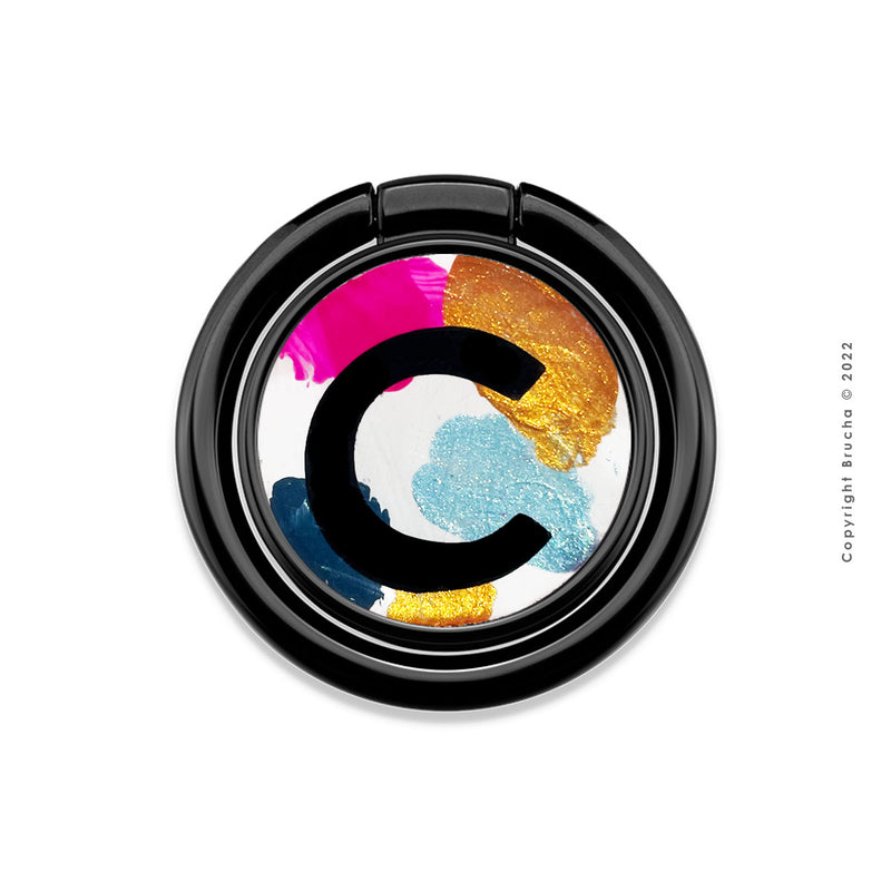 Ring Phone Holder - Sujetador para el celular universal pintado a mano - C