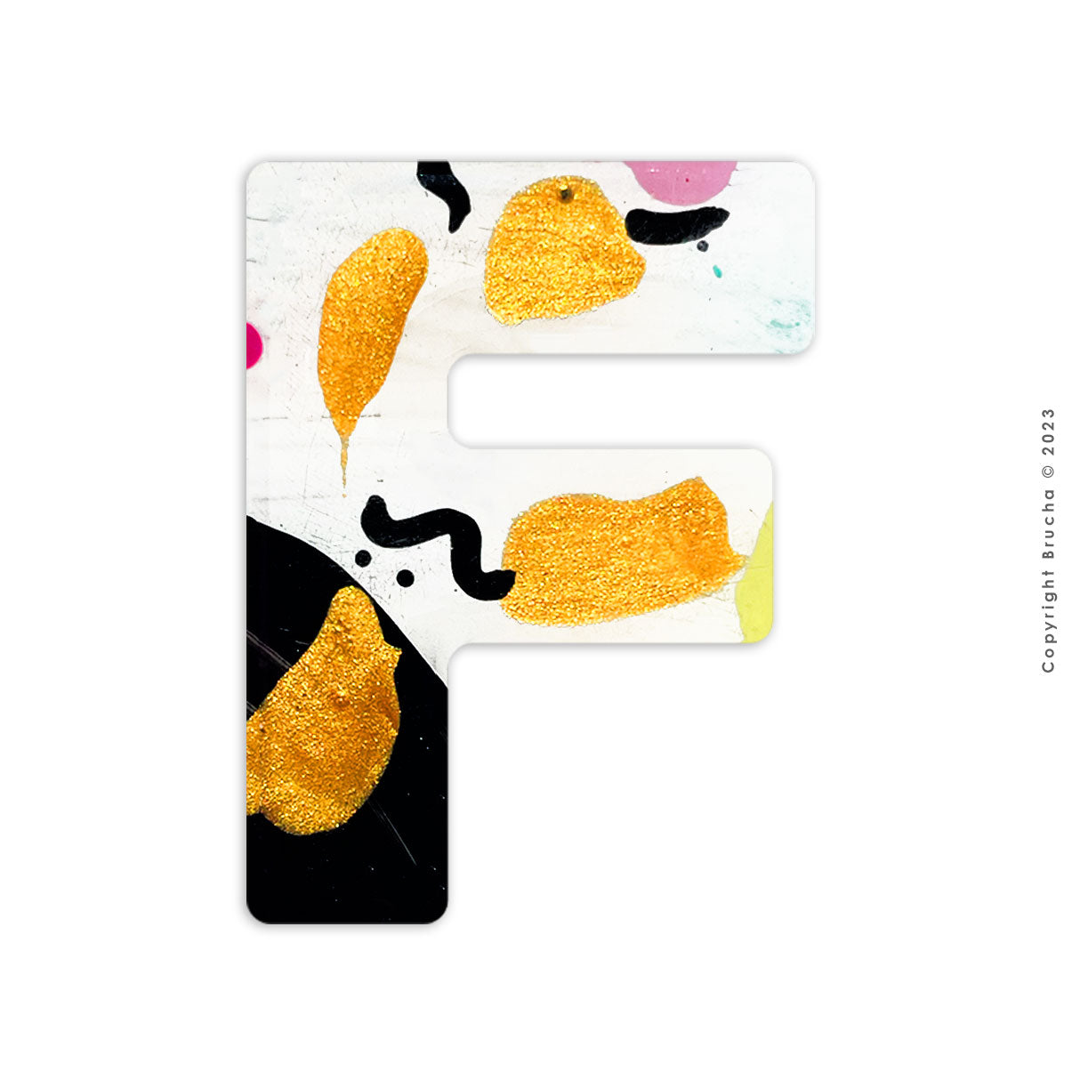 F -pieza única sticker