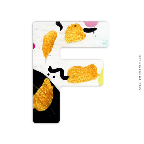 F -pieza única sticker