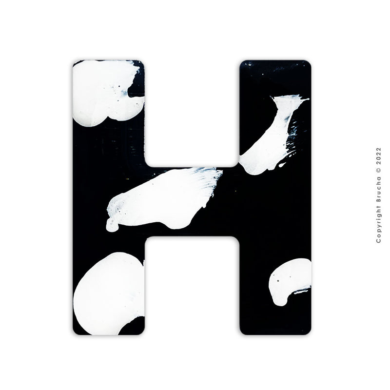 H  -B&W colección sticker