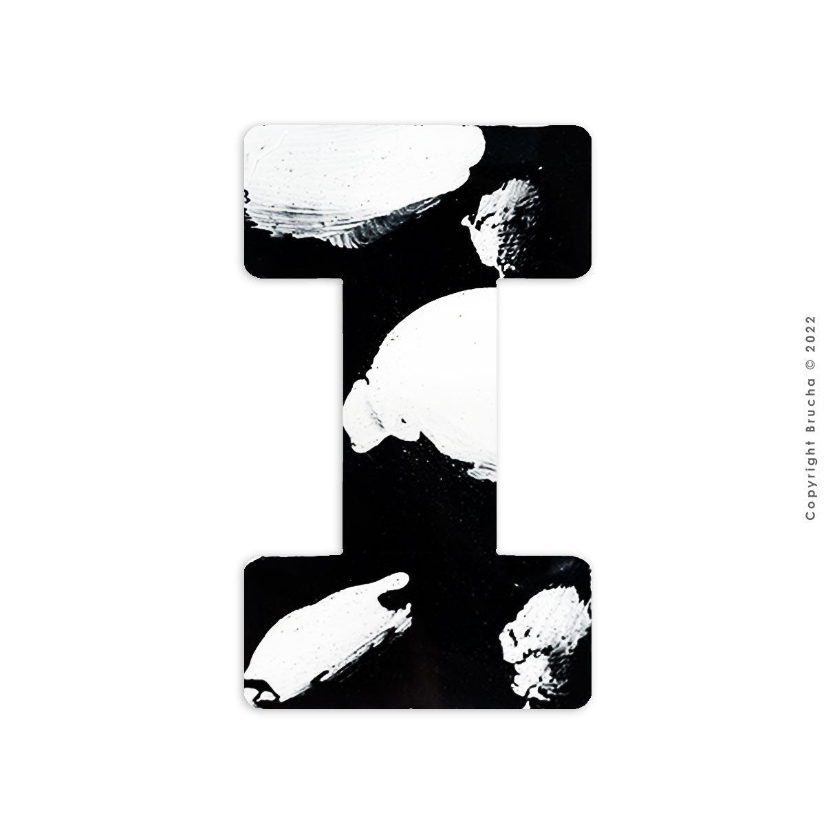 I -B&W colección sticker