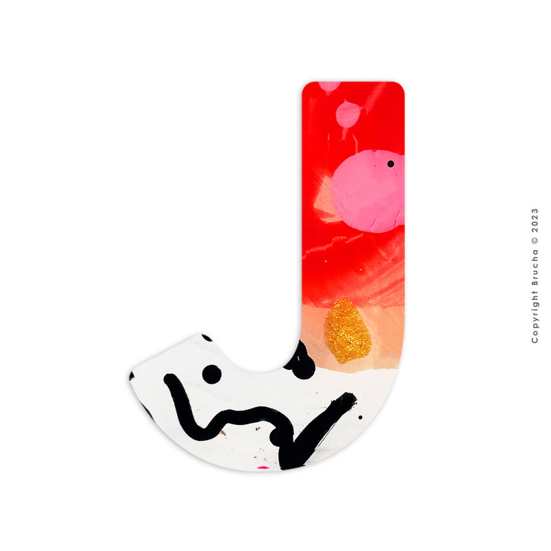 J -pieza única sticker