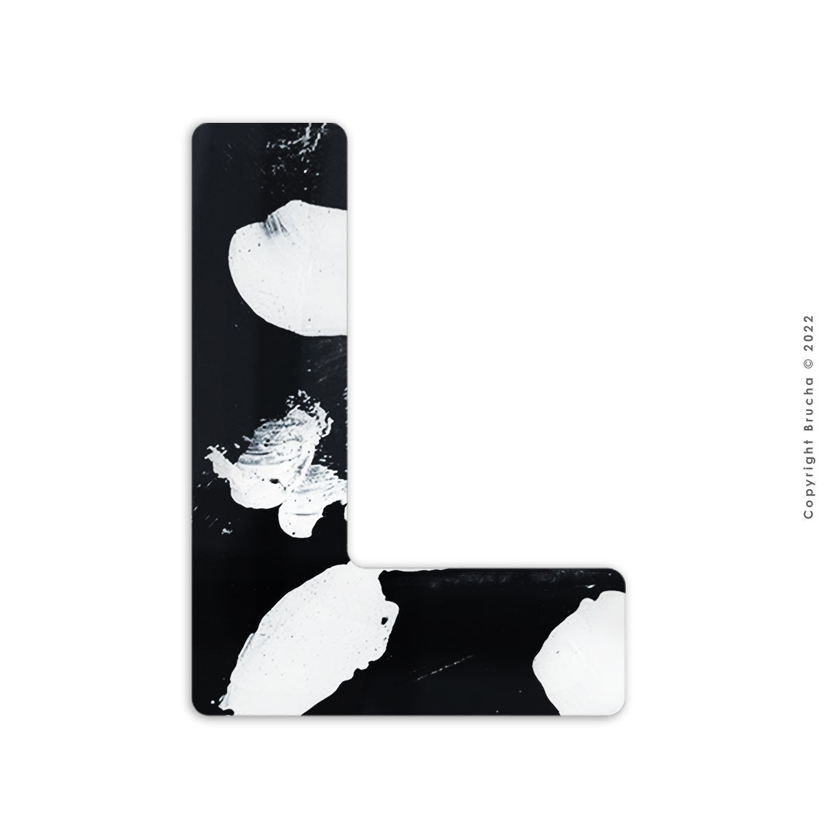 L -B&W colección sticker