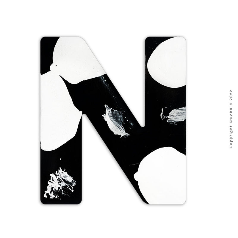 N -B&W colección sticker