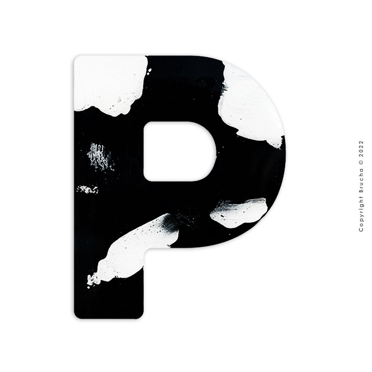 P -B&W colección sticker